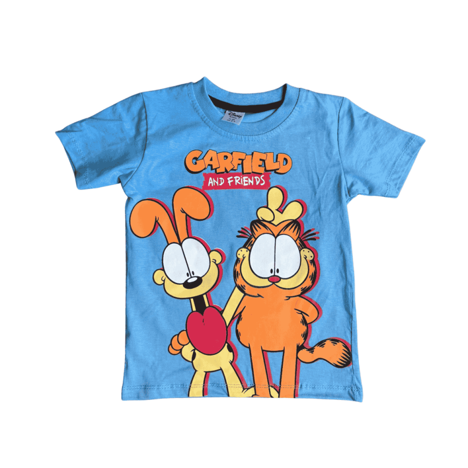 Üst Kısa Kollu Garfield Temalı Süprem Şapkalı Kombin Takım 425402