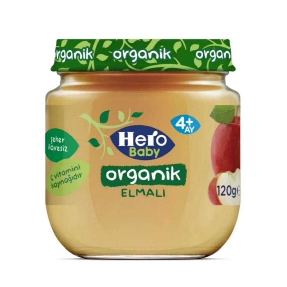 Hero Baby Organik Elma Püresi 120 Gr