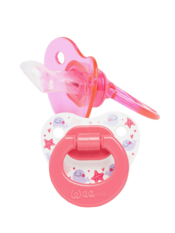 Wee Baby 438 Yalancı Emzik Damaklı No:2 2'li - Pembe