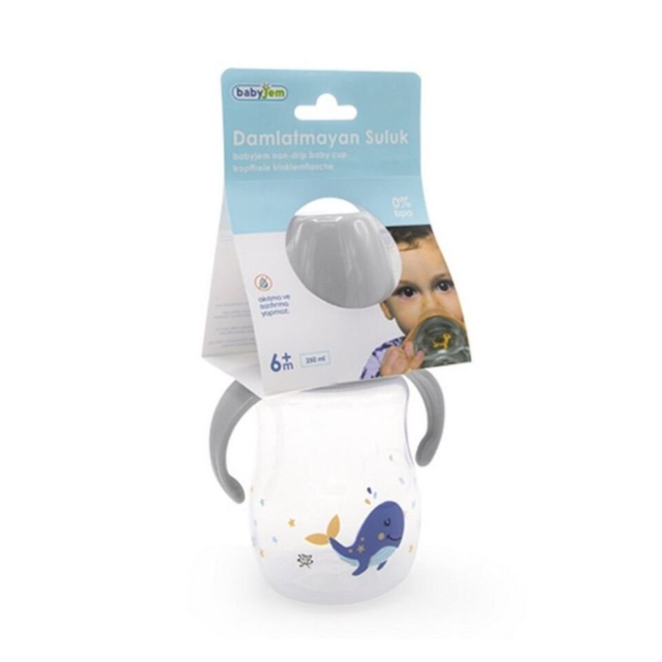 BABYJEM 749 DAMLATMAYAN  SULUK 250 ML GRİ 74903