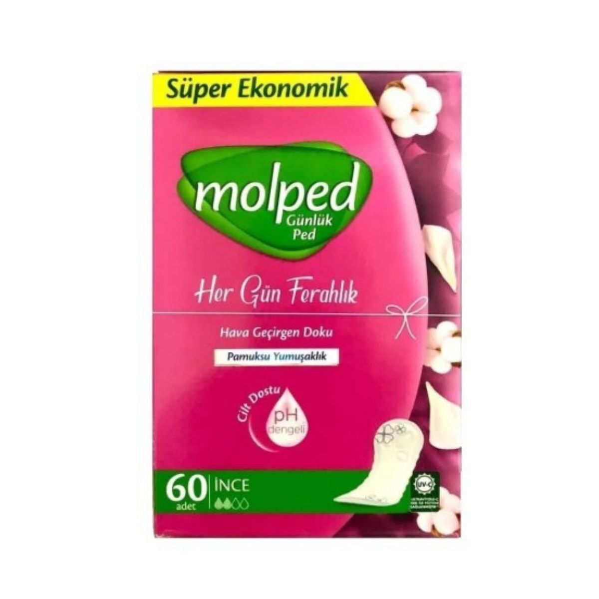 Molped Her Gün Ferahlık Super Eko Ince 60 Adet