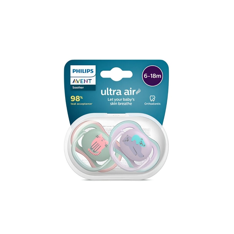 Avent Ultra Air Emzik 6-18 Ay Kız 2'li